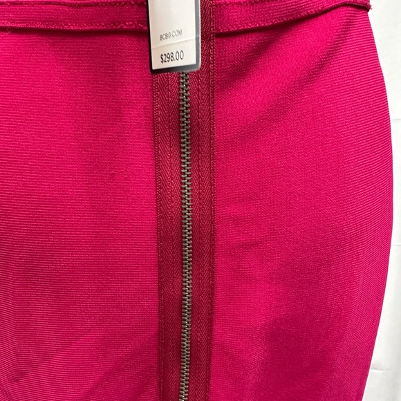 BCBGMAXAZRIA Red/pink body con dress L NWTS - Picture 4 of 4
